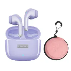 LENOVO - LP40 Pro De TWS-Purple Headphones y Storage Bag-Rosa