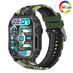 TOUMI - Reloj Inteligente GT-W Pro Bluetooth Smartwatch 2.1 Amoled