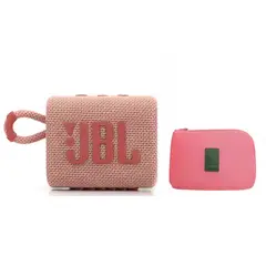 JBL - Parlante GO 3 Bluetooth 5.0 IP67 Rosa + Funda protectora aaa