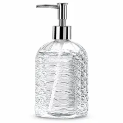 MINARI - Dispensador de Jabón Líquido Vidrio Elegante para Baño Cocina PL D27
