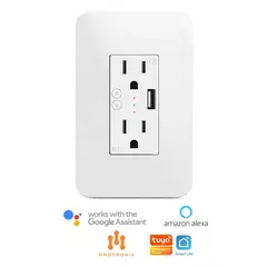 MADTRONIX - Tomacorriente WiFi Inteligente con Google y Alexa