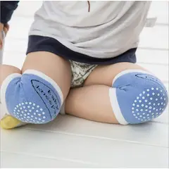 GENERICO - RODILLERA PARA BEBE 1 PACK X 3 PARES AZUL,PLOMO Y PLOMO