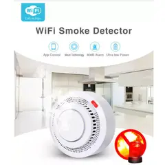 MN ELECTRONICS - Sensor Alarma Detector de humo Contra Incendios WiFi Tuya PST-YG400A