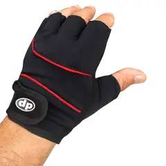 GENERICO - Guante Licra Modelo Mitón Vena Color Rojo Talla L