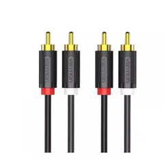 VENTION - Cable 2m PVC 2-RCA HiFi Original MP3 Tv Radio