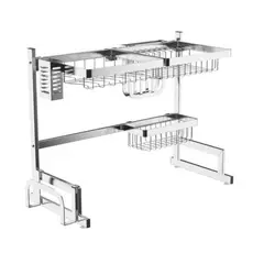 GENERICO - Escurridor de platos y utensilios de 65cm de acero inoxidable