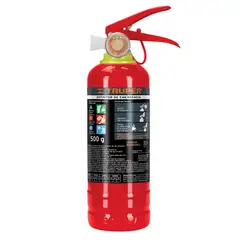 TRUPER - Extintor portátil recargable 0.5 kg, polvo tipo ABC,