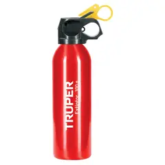 TRUPER - Extintor portátil desechable 300 g, polvo tipo ABC,