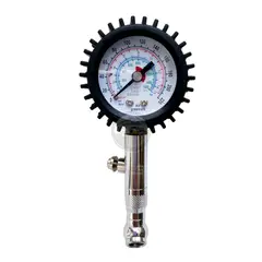 GENERICO - Medidor de presión análogo neumatico llanta metálico 220psi
