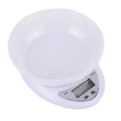GENERICO - Balanza de cocina con bowl de 1gr a 5kg