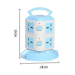 GENERICO - Torre 8 tomacorriente y 3 puertos USB extensión enchufe