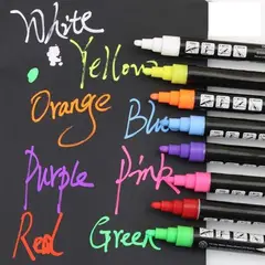 GENERICO - Plumones tiza liquida Led Caja x 8 un.