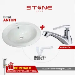 STONE - COMBO DE LAVAMANOS ANTON / ALINA -ST-02