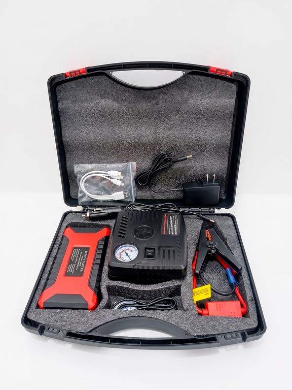 Arrancador de Bateria de Auto Portatil COMPRESOR DE AUTO