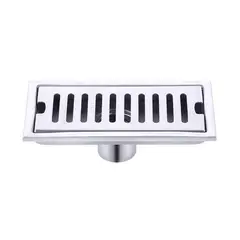 PUREPOWER - Rejilla De Cubierta Drenaje Piso Ducha Acero Inoxid 10×20cm