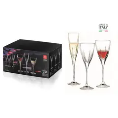 RCR  ITALIA - Set de Copas x 18 Piezas RCR - Modelo Fusion 100% Hecho en Italia