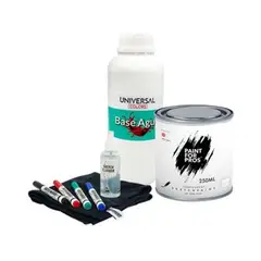 MAGPAINT - Pintura Pizarra PRO +Kit +Sellador 250ml Transparente Gloss