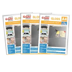 LIDEART - Vinil Imantado Brillante A4 - Impresion Para Inkjet - 9 Und Blanco