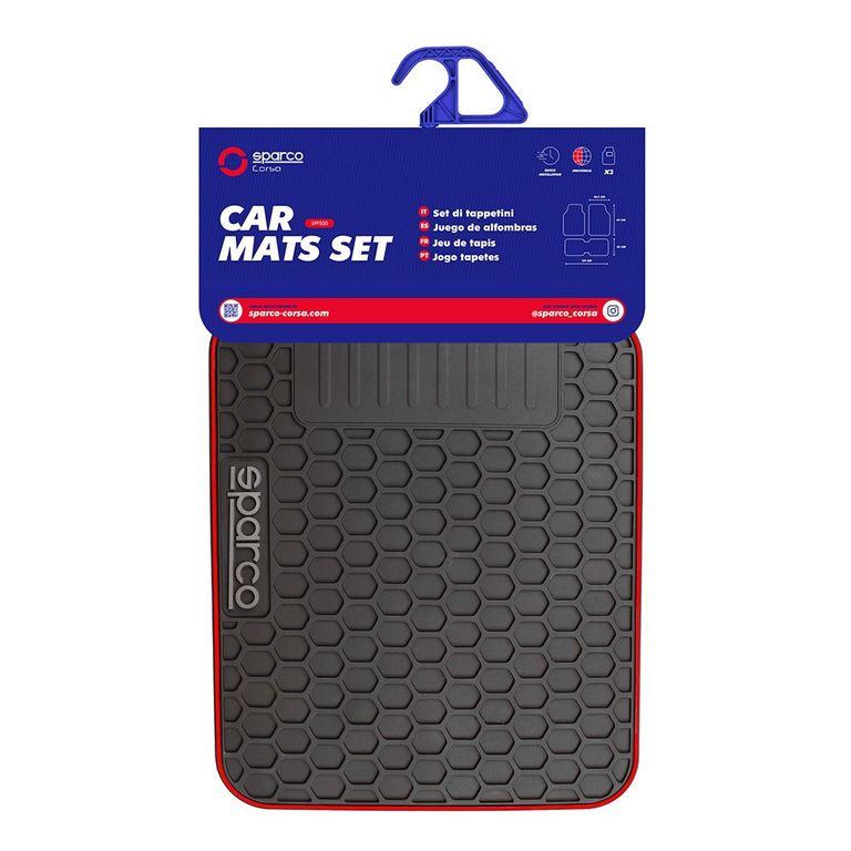 Piso Alfombra Sparco Auto Camioneta Spf500rd