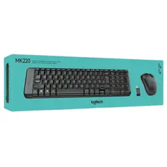 LOGITECH - Teclado Y Mouse Mk220 Inalambrico Usb Sp Negro