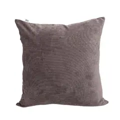 PILLOW & MIST - Funda de cojín Gray Corduroy 45 x 45 cm