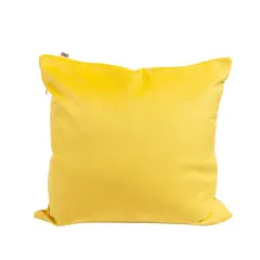 PILLOW & MIST - Funda de cojín Yellow Velvet 45 x 45 cm