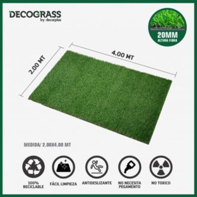 Grass Sintético Decograss Modelo Garden 20Mm Verde 200X400