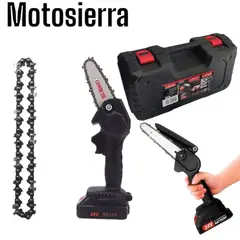 OEM - Mini Motosierra Electrica Portatil Inalambrica Cortadora Madera Arbol