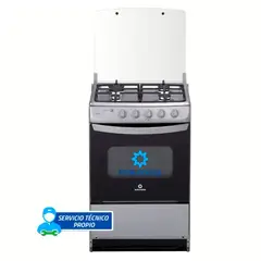 INDURAMA - Cocina a Gas 4 Quemadores Coruña Spazio Plus Gris