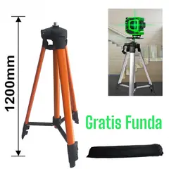 GENERICO - Trípode para Nivel Láser Ajustable 5-8 de 1m hasta 120cm Funda