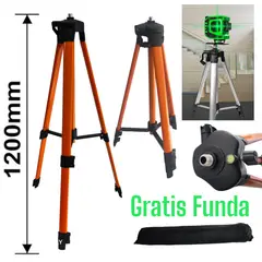 GENERICO - Trípode y Funda para Nivel Láser Ajustable 5-8 de 1m hasta 120cm