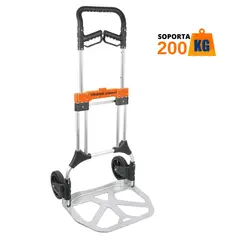 TRUPER - Carreta de carga plegable 200 kg carrito coche de carga rudo,
