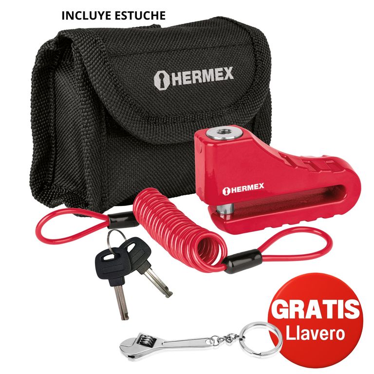 Candado para moto candado para freno de disco Hermex
