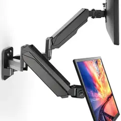 GENERICO - MONTECH - Rack Soporte Pared Ergonómico Para Doble Monitor De 17 A 27