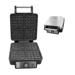 FINEZZA - Waflera Eléctrica FZ-810WG 1300W 4 Wafles