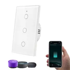 GENERICO - Interruptor Inteligente Wifi Triple Blanco