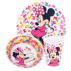 MINNIE - Set de vajilla de melamine Mouse