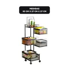GENERICO - Despensa Cuadrada para Guardar Alimentos con 5 Niveles