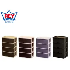 REYPLAST - Comoda Tejido En Ratán 4 Cajones kusi