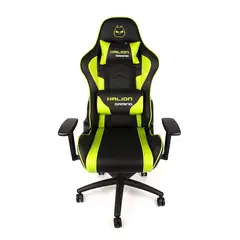 HALION - Silla Gamer HA-S42 Negro con Verde