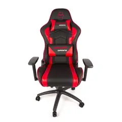 HALION - Silla Gamer HA-S42 Negro con Rojo