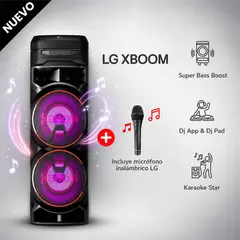 LG - Torre de Sonido LG XBOOM con Bluetooth y Karaoke RNC9 + Microfono