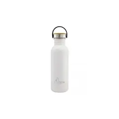 LAKEN - BOTELLA ACERO INOXIDABLE T BAMBOO 075L BLANCO LAKEN.