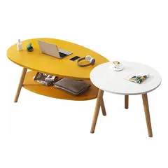 DIBA MUEBLES - Mesa de Centro Adelfa Amarillo