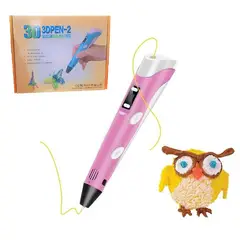 GENERICO - Lápiz eléctrico 3D portátil lapicero manual - Rosado