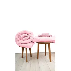 COBITEX HOME - Sábanas + Plumón Hipoalergénico 1.5 plazas Rosado Cobitex 100 algodón.