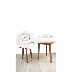 COBITEX HOME - Sábanas + Plumón Hipoalergénico 2 plazas Perla Cobitex 100% algodón.