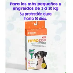OTAMA - FIPROZOO DUO 1 A 10 KG ANTIPULGA ANTIPARASITARIO PARA PERRO