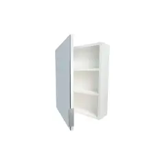 Pelikano - Mueble organizador de baño con espejo blanco