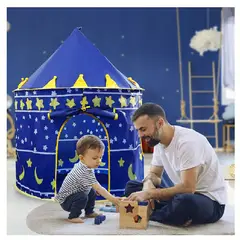 GENERICO - Carpa Castillo Casita Armable para Niños Azul
